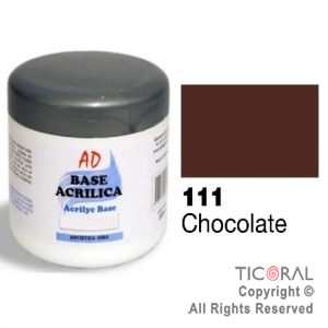 BASE ACRILICA AD 114 CHOCOLATE 200ML X 3 UNIDADES